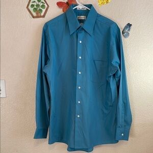 Lands' End Men's Blue Shirt